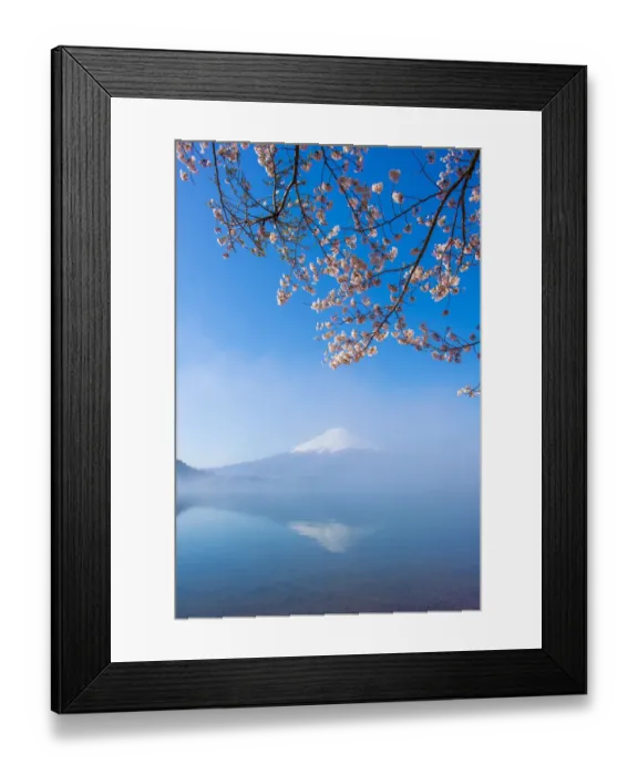 Framed Print : Mt. Fuji misty Framed Print : Mt. Fuji misty