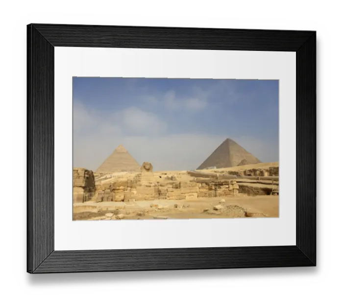 Framed Print : The Great Sphinx and Pyramids in Giza Framed Print : The Great Sphinx and Pyramids in Giza