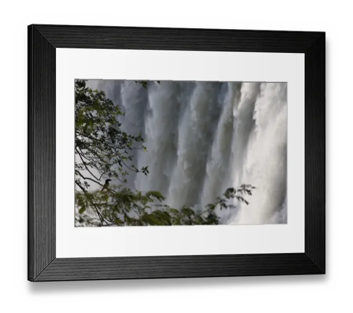 Framed Print : Wall of water, Victoria Falls, Livingstone, Zambia