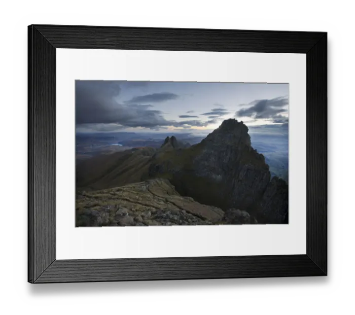Framed Print : Mountain peak at dawn in the Drakensberg Framed Print : Mountain peak at dawn in the Drakensberg