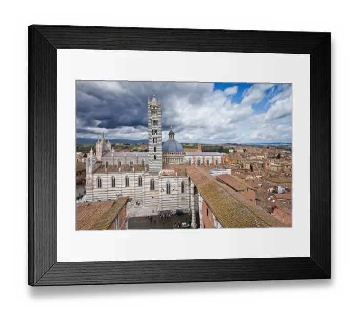 Framed Print : Siena duomo from above Framed Print : Siena duomo from above