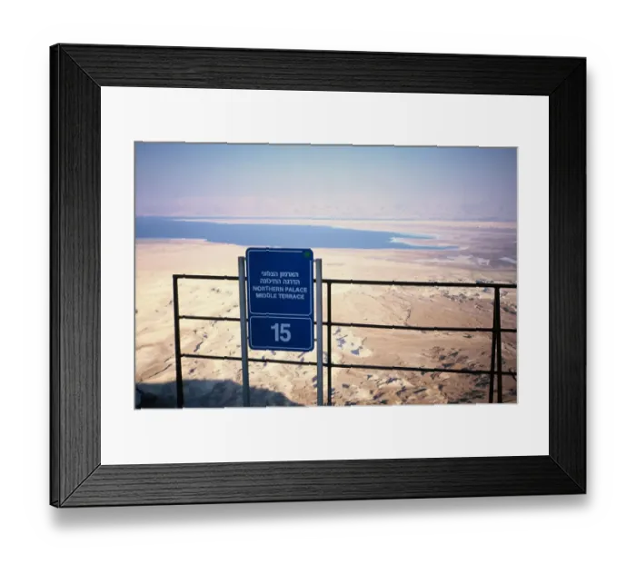 Framed Print : The Dead Sea from Massada, Israel Framed Print : The Dead Sea from Massada, Israel