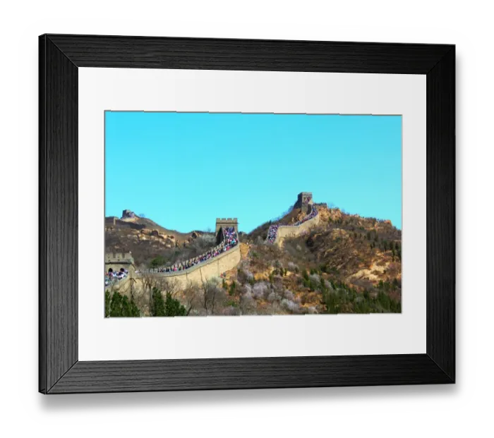 Framed Print : China, Badaling, view of Great Wall Framed Print : China, Badaling, view of Great Wall