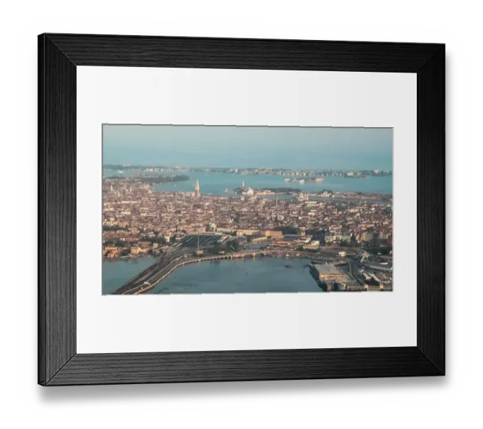 Framed Print : Aerial view of Venice and its lagoon, Italy Framed Print : Aerial view of Venice and its lagoon, Italy