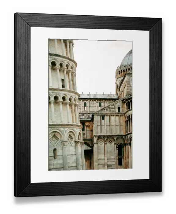 Framed Print : Tower of Pisa and Cathedral Framed Print : Tower of Pisa and Cathedral