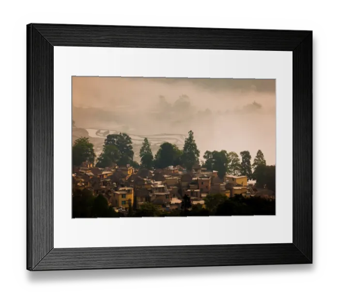 Framed Print : The terraced field of Yuanyang Framed Print : The terraced field of Yuanyang