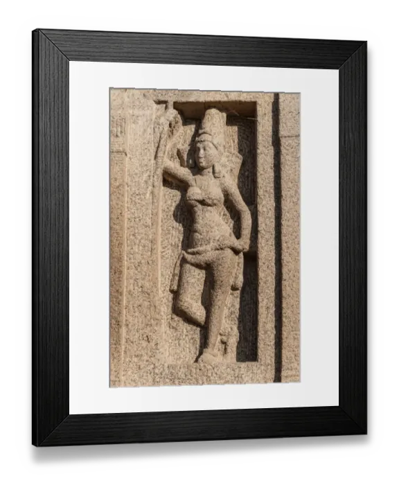 Framed Print : Stone carving, Indian deity, Shore Temple, Mahabalipuram, Kanchipuram, Tamil Nadu, India Framed Print : Stone carving, Indian deity, Shore Temple, Mahabalipuram, Kanchipuram, Tamil Nadu, India