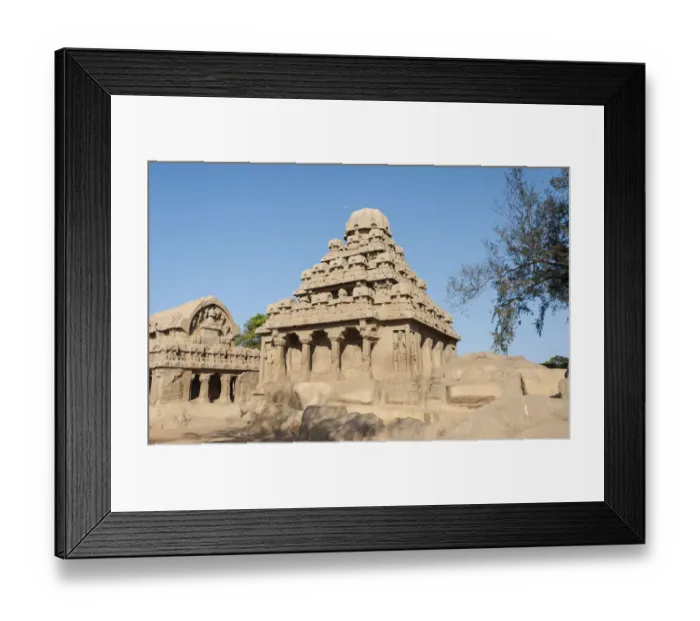 Framed Print : Temple, Pancha Rathas, Mahabalipuram, Tamil Nadu, Kanchipuram, India Framed Print : Temple, Pancha Rathas, Mahabalipuram, Tamil Nadu, Kanchipuram, India