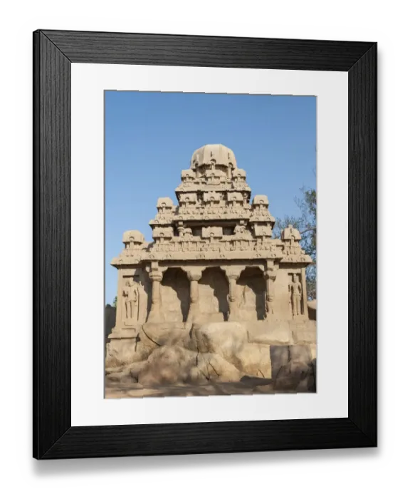 Framed Print : Temple, Pancha Rathas, Mahabalipuram, Tamil Nadu, Kanchipuram, India Framed Print : Temple, Pancha Rathas, Mahabalipuram, Tamil Nadu, Kanchipuram, India