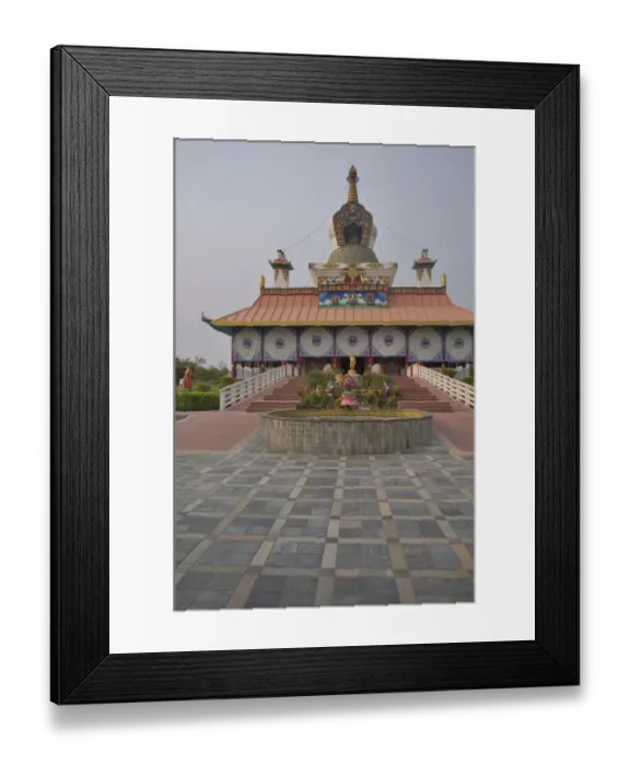 Framed Print : German stupa in the Development Zone Framed Print : German stupa in the Development Zone