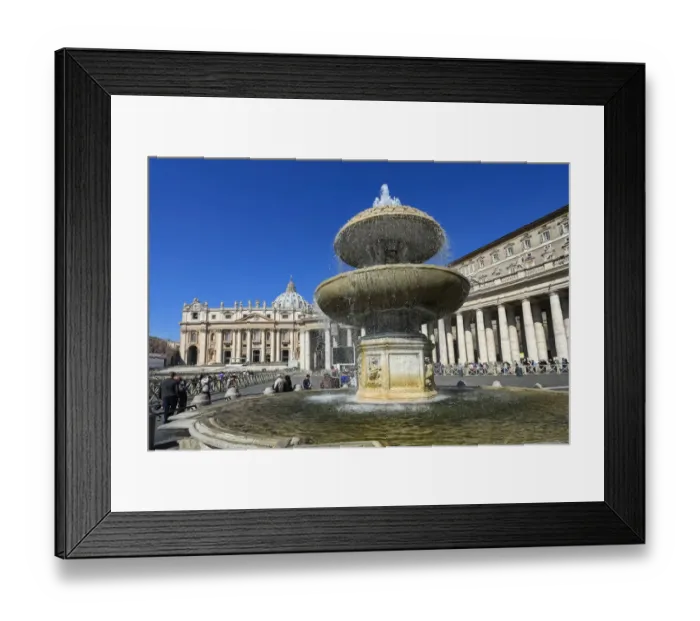 Framed Print : Vatican fountain Framed Print : Vatican fountain