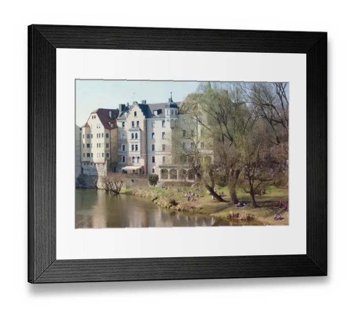Framed Print : Dreamy Regensburg, Unesco World Heritage Framed Print : Dreamy Regensburg, Unesco World Heritage