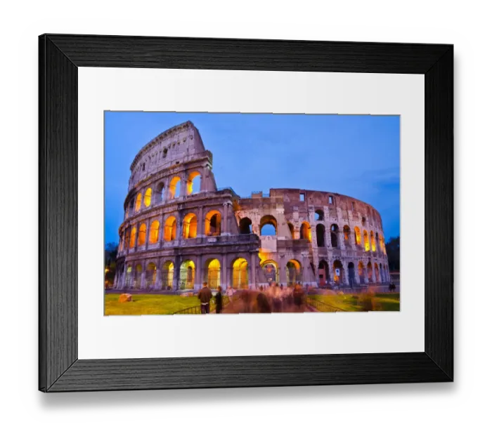 Framed Print : Colosseum at dusk