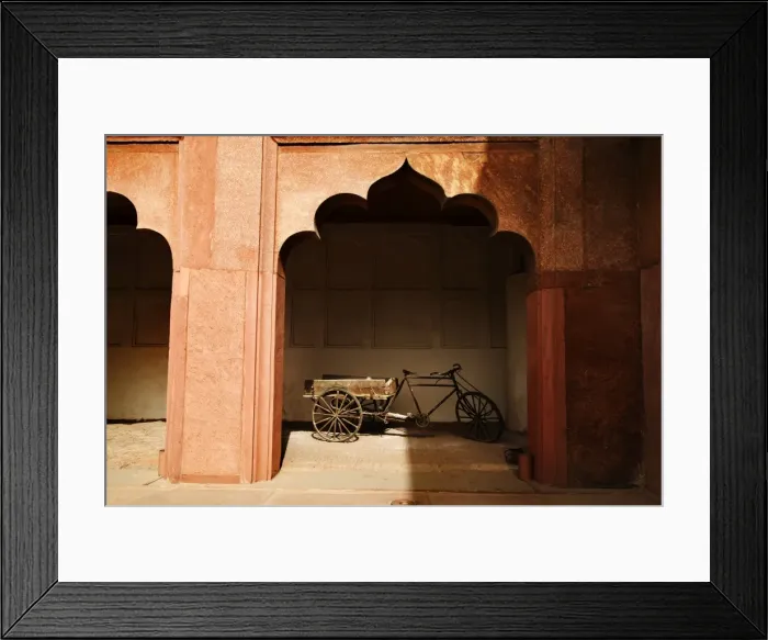 Framed Print : Cycle cart in a fort, Agra Fort, Agra, Uttar Pradesh, India Framed Print : Cycle cart in a fort, Agra Fort, Agra, Uttar Pradesh, India