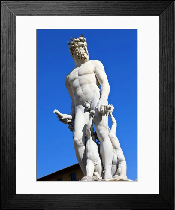 Framed Print : Neptune fountain, Piazza della Signoria, Florence Framed Print : Neptune fountain, Piazza della Signoria, Florence
