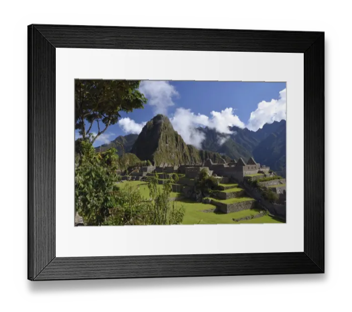 Framed Print : Inca ruins of Machu Picchu, UNESCO World Cultural Heritage Site, Urubamba Valley, Andes, Peru Framed Print : Inca ruins of Machu Picchu, UNESCO World Cultural Heritage Site, Urubamba Valley, Andes, Peru
