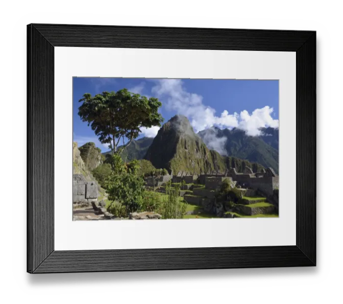 Framed Print : Inca ruins of Machu Picchu, UNESCO World Cultural Heritage Site, Urubamba Valley, Andes, Peru Framed Print : Inca ruins of Machu Picchu, UNESCO World Cultural Heritage Site, Urubamba Valley, Andes, Peru