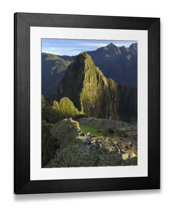 Framed Print : Inca ruins of Machu Picchu in the morning light, UNESCO World Cultural Heritage Site, Urubamba Valley, Andes, Peru Framed Print : Inca ruins of Machu Picchu in the morning light, UNESCO World Cultural Heritage Site, Urubamba Valley, Andes, Peru