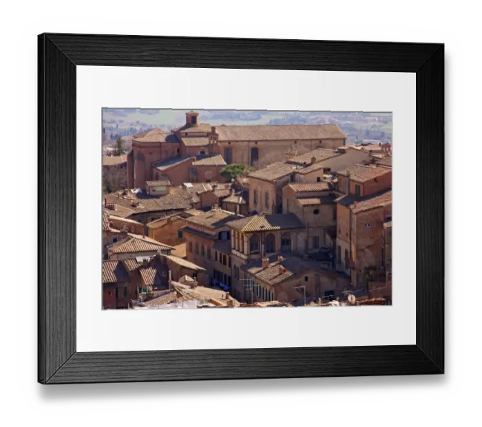 Framed Print : Siena. The historic centre of Siena Framed Print : Siena. The historic centre of Siena