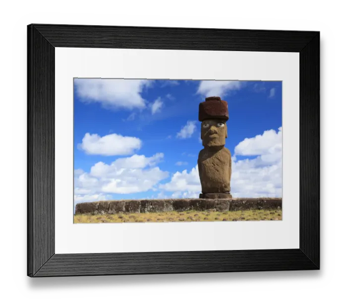 Framed Print : Ahu Ko Te Riku, Easter Island
