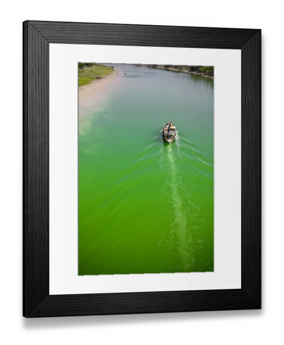 Framed Print : Local Fishermen boat in India Framed Print : Local Fishermen boat in India