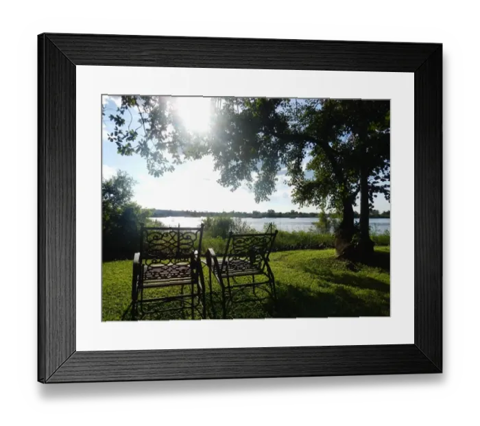 Framed Print : Serene view overlooking The Victoria Falls in Zambia Framed Print : Serene view overlooking The Victoria Falls in Zambia