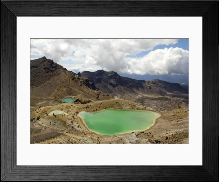 Framed Print : Emerald Lakes on Tongariro Alpine Crossing Framed Print : Emerald Lakes on Tongariro Alpine Crossing