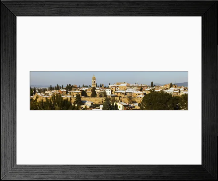 Framed Print : San Quirico in winter, Val dOrcia, Tuscany, Italy, Europe