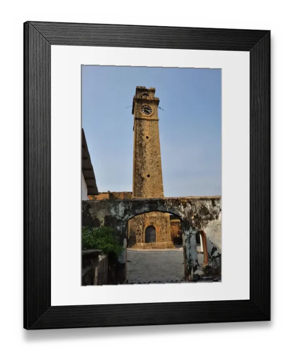 Framed Print : Clock tower galle Framed Print : Clock tower galle