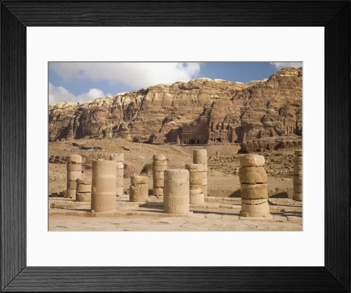 Framed Print : Ruins Of The Nabatean City Framed Print : Ruins Of The Nabatean City
