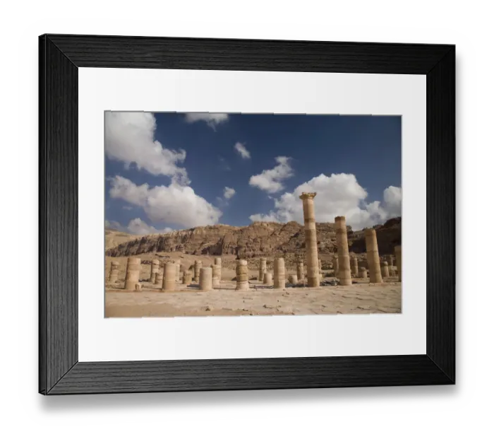 Framed Print : Ruins Of The Nabatean City Framed Print : Ruins Of The Nabatean City