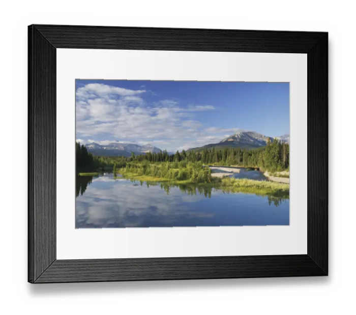 Framed Print : Mountains And A Lake In Waterton Lakes National Park Framed Print : Mountains And A Lake In Waterton Lakes National Park