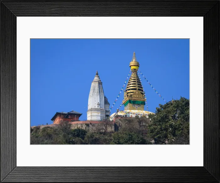 Framed Print : Tibetan Buddhist Swayambhunath Temple Kathmandu Framed Print : Tibetan Buddhist Swayambhunath Temple Kathmandu