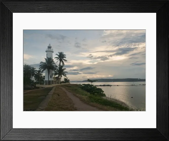 Framed Print : View of the old lighthouse in Galle Framed Print : View of the old lighthouse in Galle
