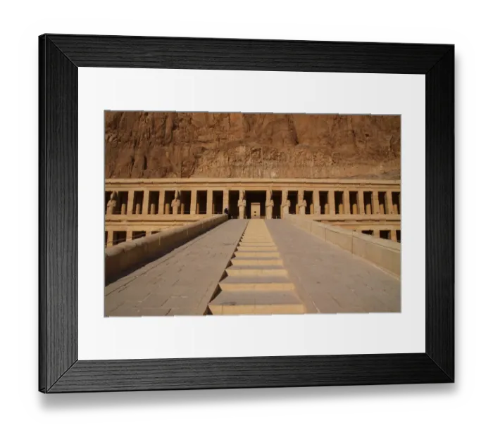 Framed Print : Deir al-Bahri, Hatshepsut, stairs Framed Print : Deir al-Bahri, Hatshepsut, stairs