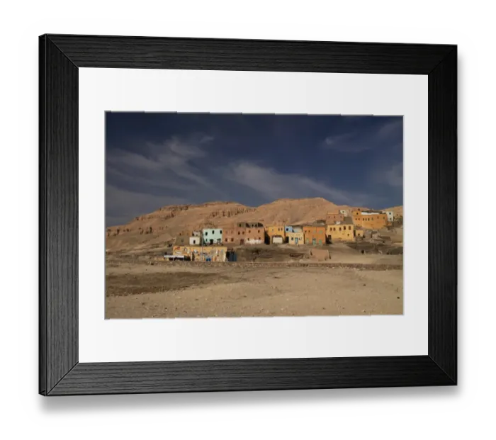 Framed Print : Egyptian village near Deir al-Medina Framed Print : Egyptian village near Deir al-Medina