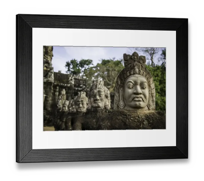 Framed Print : Angkor archaeological site in Siem Reap