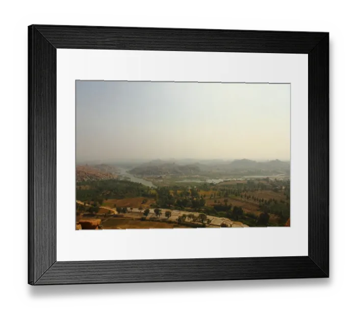 Framed Print : Hampi Aerial View