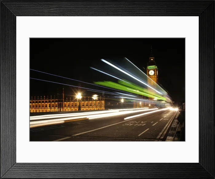 Framed Print : Big Ben Light trails Framed Print : Big Ben Light trails