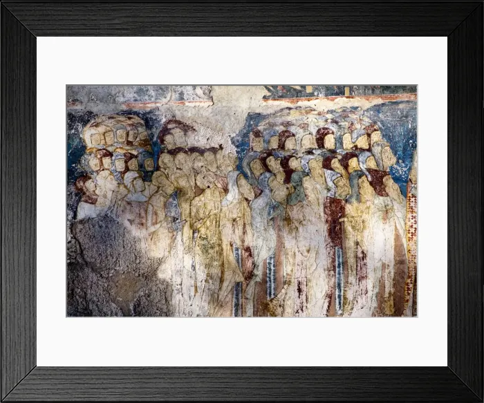 Framed Print : Exterior Frescoes Arbore Monastery, Bucovina, Romania Framed Print : Exterior Frescoes Arbore Monastery, Bucovina, Romania