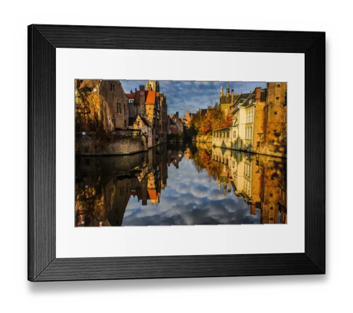 Framed Print : Reflections of Bruges Framed Print : Reflections of Bruges
