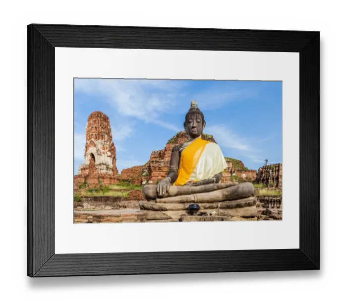 Framed Print : Buddha Images, Wat Mahathat, Ayutthaya Framed Print : Buddha Images, Wat Mahathat, Ayutthaya