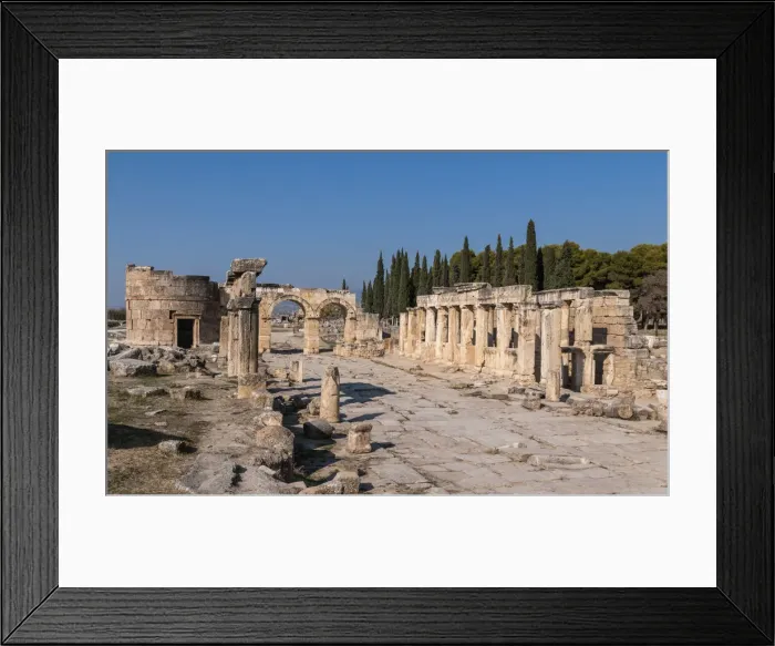 Framed Print : Hierapolis Antique city in Denizli Framed Print : Hierapolis Antique city in Denizli