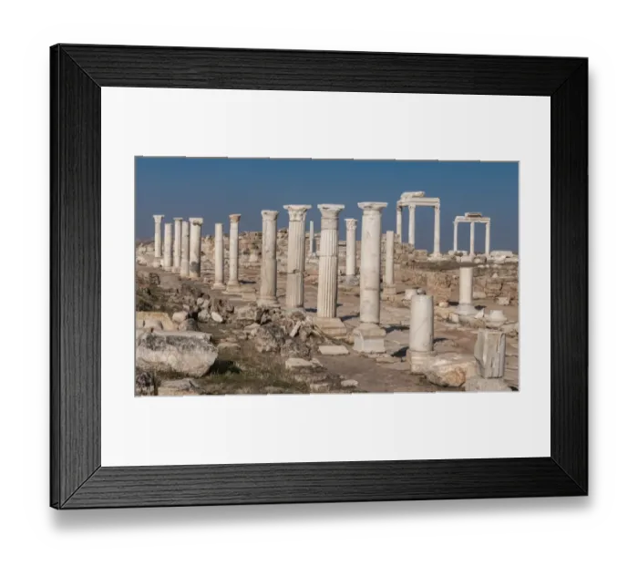 Framed Print : Archaeological site of Laodikeia in Denizli