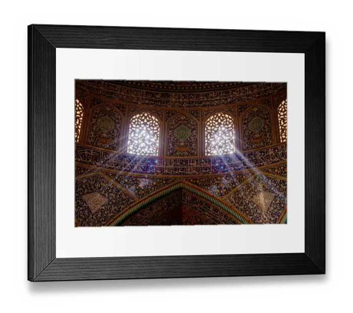 Framed Print : Light streaming into mosque Framed Print : Light streaming into mosque