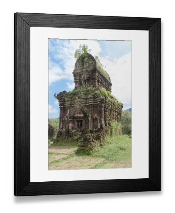 Framed Print : Ancient Champa Ruined Temple at My Son Sanctuary Framed Print : Ancient Champa Ruined Temple at My Son Sanctuary