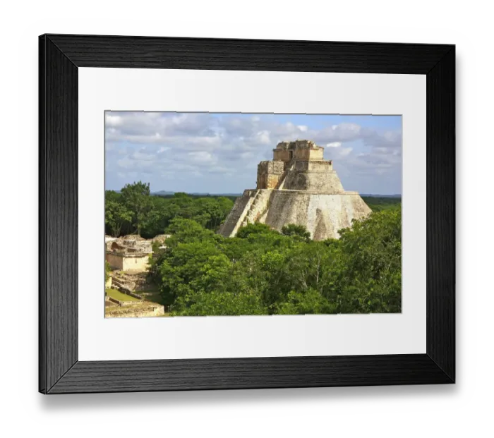 Framed Print : Pyramid of Magician - Uxmal Framed Print : Pyramid of Magician - Uxmal