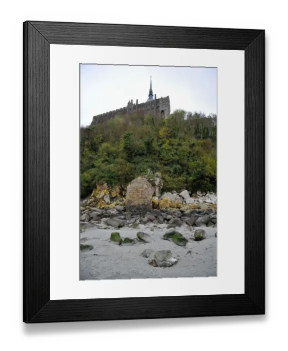Framed Print : Small Chapel of Mont Saint-Michel of Normany region in France Framed Print : Small Chapel of Mont Saint-Michel of Normany region in France