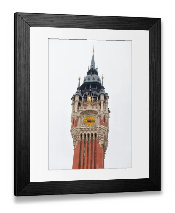 Framed Print : City hill of Calais in the department of Pas-de-Calais in Nord-Pas-de-Calais-Picardie region in Northern part of France Framed Print : City hill of Calais in the department of Pas-de-Calais in Nord-Pas-de-Calais-Picardie region in Northern part of France