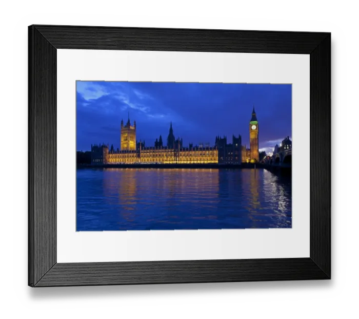 Framed Print : Houses of Parliament and Big Ben at dusk, London, England, United Kingdom, Europe Framed Print : Houses of Parliament and Big Ben at dusk, London, England, United Kingdom, Europe